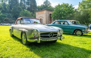 Mercedes SL auf dem Oldtimer-Meeting 2021