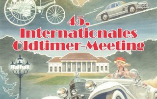 Das offizielle Veranstaltungsplakat zum 45. Internationalen Oldtimer-Meeting 2022 in Baden-Baden